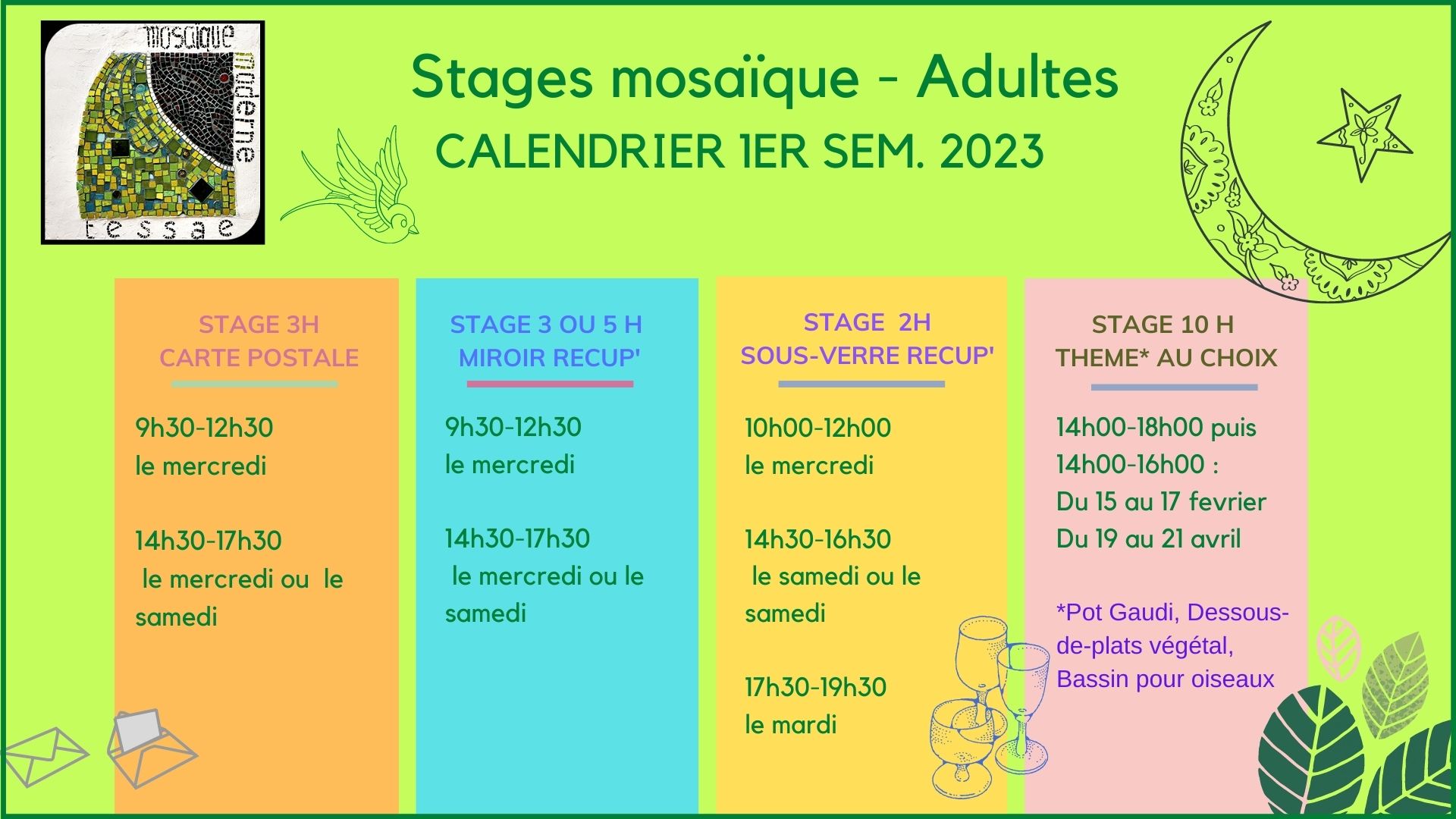 Calendrier stages 202- 23