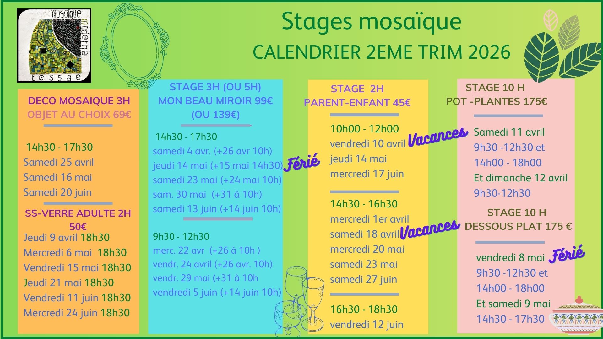 Stages mosaïque Bordeaux - 2e trim 2026 v1