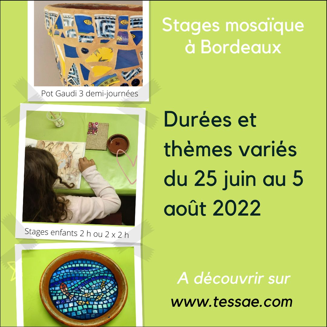 Stages mosaïque Talence-Bordeaux